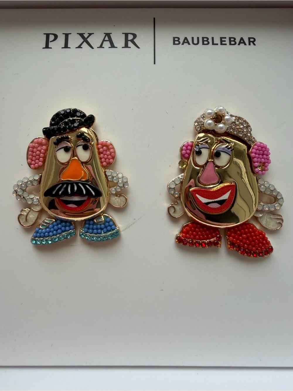 PIXAR x BaubleBar Mrs. & Mr. Potato Head Multicolor Character Earrings